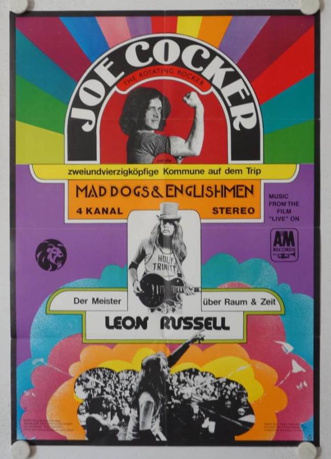 Joe Cocker - Mad Dogs and Englishmen original release german movie poster